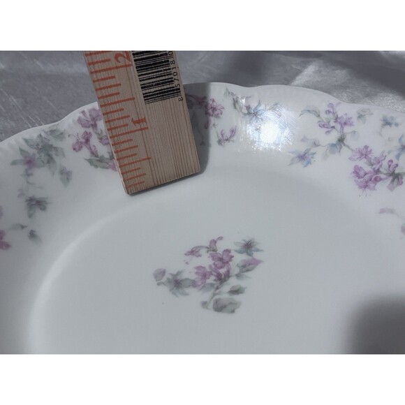 Antique Haviland Limoges NOVA ROSE Princess Sauce Bowl 7’ pink Blue Fleur - Picture 10 of 16